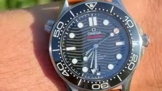 Omega Seamaster Professional Diver 300M & Wristbuddys Embossed Alligator Leather Strap