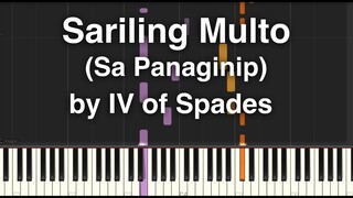 Sariling Multo (Sa Panaginip) by IV of Spades Intermediate Synthesia piano tutorial with sheet music