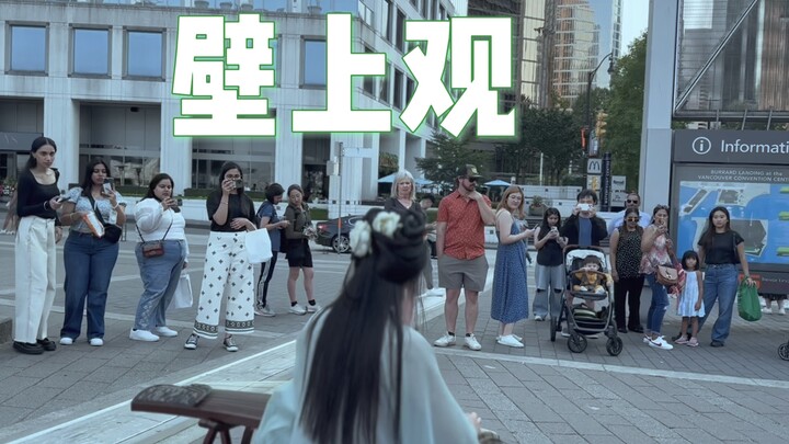 โชว์ดนตรีจีนสุดเร้าใจบนท้องถนนแคนาดา: ฉินโบราณ [เฝ้ามองจากผนัง]