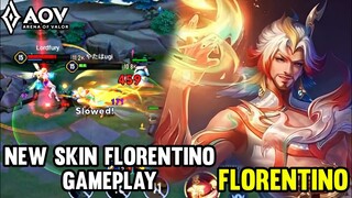 AOV : NEW SKIN FLORENTINO GAMEPLAY - ARENA OF VALOR LIÊNQUÂNMOBILE ROV COT