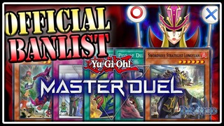 LARGEST Banlist for MASTER DUEL! TOP TIER Dead! RIP STUN! BIG Un-limits!