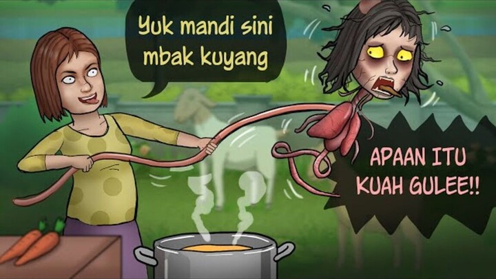 Kuyang di GULE Bu Siko - kena karma gangguin idul adha #HORORKOMEDI  Kartun Lucu