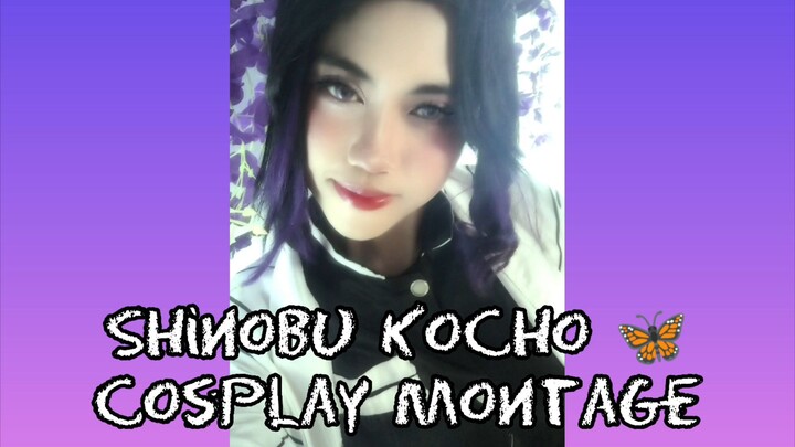 Shinobu Kochou 🦋 fun cosplay montage | Kimetsu no yaiba / demon slayer short meme & transition 🌸💮