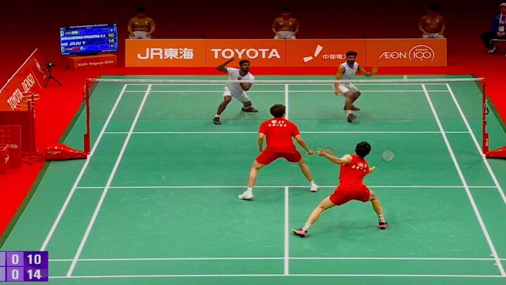 He Ji Ting/Liu Yi (CHN) vs Hariharan Amsakarunan/MR Arjun (IND) - SF
