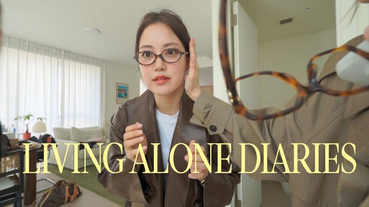 Living Alone Diaries | Finally back home in NYC, girl's sleepover & ramyun mukbang, spring shopping!