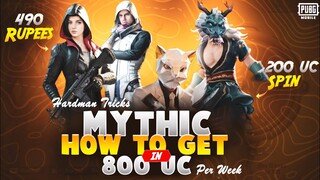 HOW TO GET MYTHIC FOR 800 UC IN A WEEK | PUBG MYTHIC FORGE SPIN BEST TRICK | MYTHIC EVENT EXPLAINED