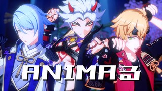 【MMD Genshin Impact】 ANIMAる 【Ayato, Thoma, Itto】