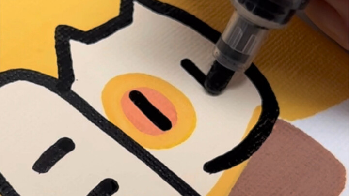 Wishing a Home with Cats: __________!! Immersive Acrylic Marker Painting Process! The sound of the b