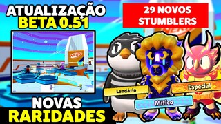 NOVA BETA 0.51! CHEGOU NOVA ATUALIZAÇÃO COM NOVAS SKINS + NOVO MAPA E NOVAS RARIDADES | STUMBLE GUYS