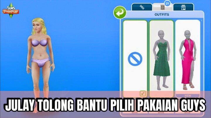 JULAY MAU NGEDATE SAMA SAPNO MALAH BINGUNG MILIH OUTFIT 😮‍💨 | THE SIMS FREEPLAY