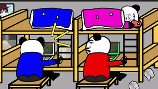 [Hoạt hình điêu khắc cát] Bạn cùng phòng chơi game luôn bị troll