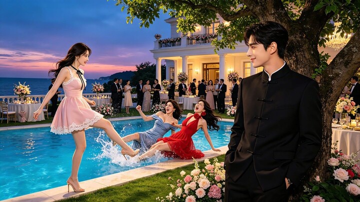 CEO Never Smiled 25 Years, Sees Her Kick Mistress & Stepsis In Pool——Can't Stop Laughing, Proposes!