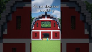 Minecraft Barn with build rhythm #shorts