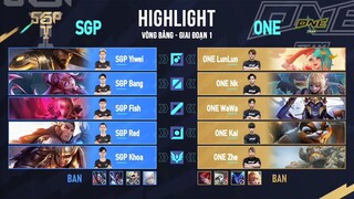 [HIGHLIGHT AIC 2022] SGP vs ONE - SGP HUỶ DIỆT ĐƯƠNG KIM VÔ ĐỊCH GCS ĐÀI LOAN