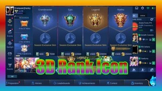 (UPDATE) Rank Icon 3D | Mobile Legends : Bang Bang