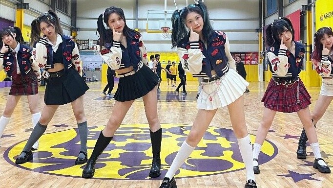 [IVE] Basketball Arena Bank! Everyone's got twin ponytails and a Kitsch cover | Can the camera movem
