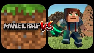 Minecraft PE VS Multicraft : Pocket Edition - Block Building Game