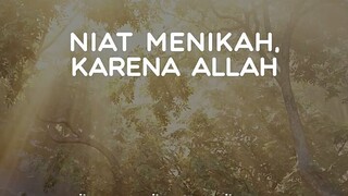 niat menikah krna Allah