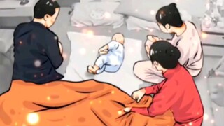 宝宝学会翻身全家拍手称赞，好温馨的画面！
