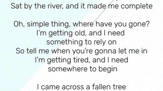 "Somewhere only we know" Song lyrics