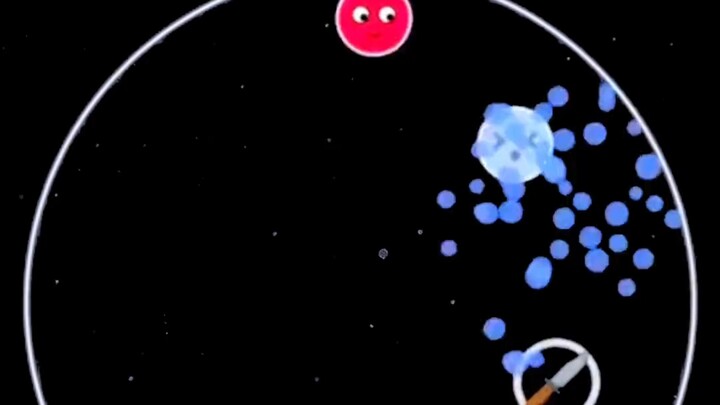 ลูกบอลสีแดงกับลูกบอลสีน้ำเงิน ใครจะเป็นผู้ชนะ? #รูปเรขาคณิต #คลายความเครียด