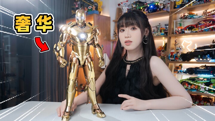 Bạn đã bao giờ thấy Người Sắt bằng vàng chưa? Biến dạng tích hợp thật ngầu! Hot Toys 1/4 vàng giới h