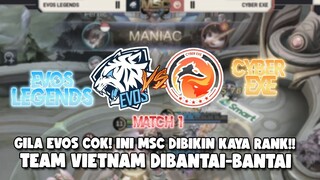 MATCH 1 MSC EVOS VS CEXE!! GILA EVOS NGEBANTAI BGT, CEXE DI BIKIN KAYA PUBLIC SAMA EVOS!!