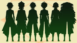 [Genshin Impact mmd] Wind Man Remodeling Silhouette Preview