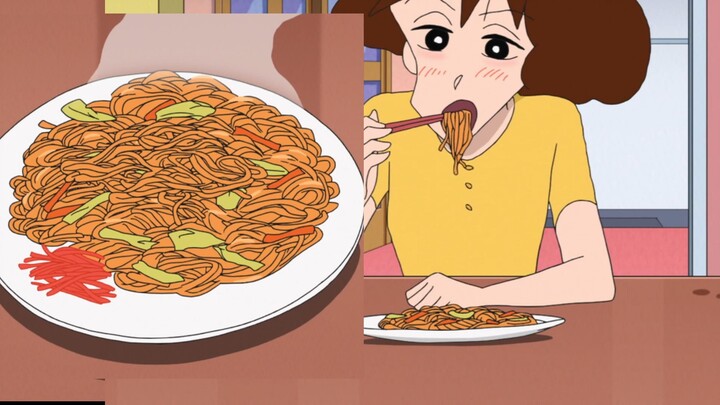 Crayon Shin-chan 2026: Japan’s latest—Mom, totally drunk, is enjoying some delicious yakisoba!