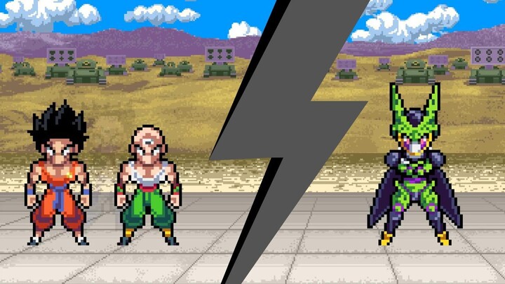Yamcha and Tienshinhan vs Cell / What If (Alex Adventure file #1)