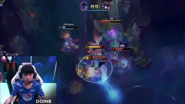 Cận cảnh con Nocturne quái vật trong tay DoinB đoạt Triple Kill | LNG vs BLG