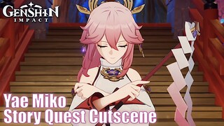 GENSHIN IMPACT - Yae Miko Story Quest Cutscene (2.5 Update)