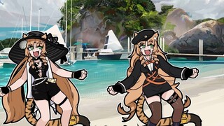 Two tigers love to dance but Arknights