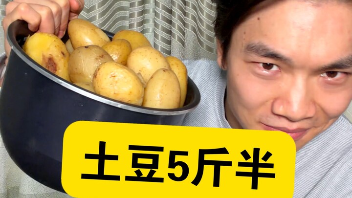 5,5 pon kentang dilengkapi dengan satu ikat ketumbar