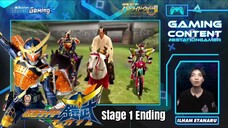 KAMEN RIDER GAIM GACOR TERUS LAWAN KEROCO SAMPAI HABIS - STAGE 1 ENDING SCENE ADA BANYAK DARK RIDER