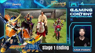 KAMEN RIDER GAIM GACOR TERUS LAWAN KEROCO SAMPAI HABIS - STAGE 1 ENDING SCENE ADA BANYAK DARK RIDER