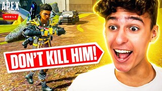 TURNING AN ENEMY INTO A FRIEND... 😊 (Predator Ranked) Apex Legends Mobile