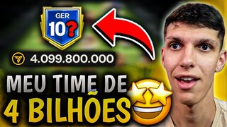 ABSURDO DEMAIS🔥🤩 ESSE É O MEU MEGA TIME DE 4 BILHÕES DE COINS😱 FC MOBILE 24