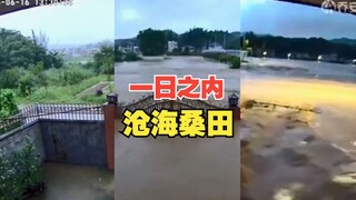 一日之间，桑田变沧海：南方近期洪水震撼监控视频