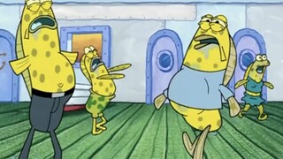 "SpongeBob SquarePants" Một nhóm thây ma màu vàng xuất hiện trong Krusty Krab, khiến SpongeBob sợ ch