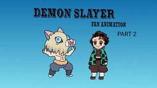 DEMON SLAYER| Inosuke getting Tanjiro's name wrong #2 | CHIBI | FAN ANIMATION #BilibiliAniSummerFair