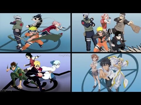 【MAD】Naruto / Naruto Shippuden / Boruto / Toaru Majutsu no Index「GO!!!」【Anime Opening Comparacion】