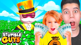 DESAFIO DA SKIN MILIONÁRIA DO STUMBLE GUYS COM INSCRITOS!