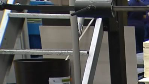 Imagens sobre o processo produtivo de notas de euro