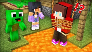 Baby Mikey & Baby Aphmau Pranked JJ in Minecraft Challenge (Maizen Mazien Mizen)