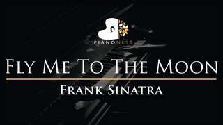 Frank Sinatra - Fly Me To The Moon - Piano Karaoke Instrumental Cover with Lyrics