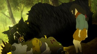 Hero loses 1v1 against bear so girl loots his body and takes his dog but regrets it right after