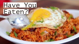 ASMR COOKING Bacon Kimchi Fried Rice