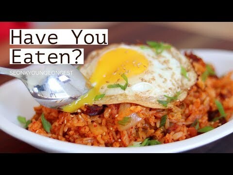 ASMR COOKING Bacon Kimchi Fried Rice