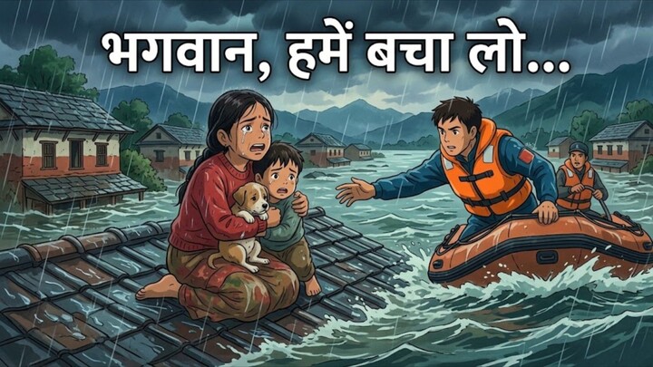 Nepal flood children rescued by Nepal army